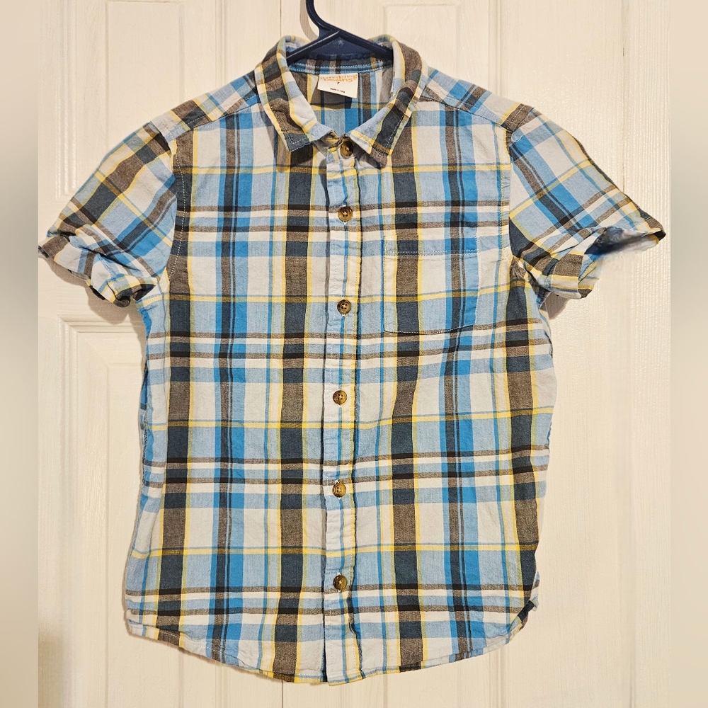"Lot Of 3" Boys Long Sleeve Shirts & Button Down Size 6-7
